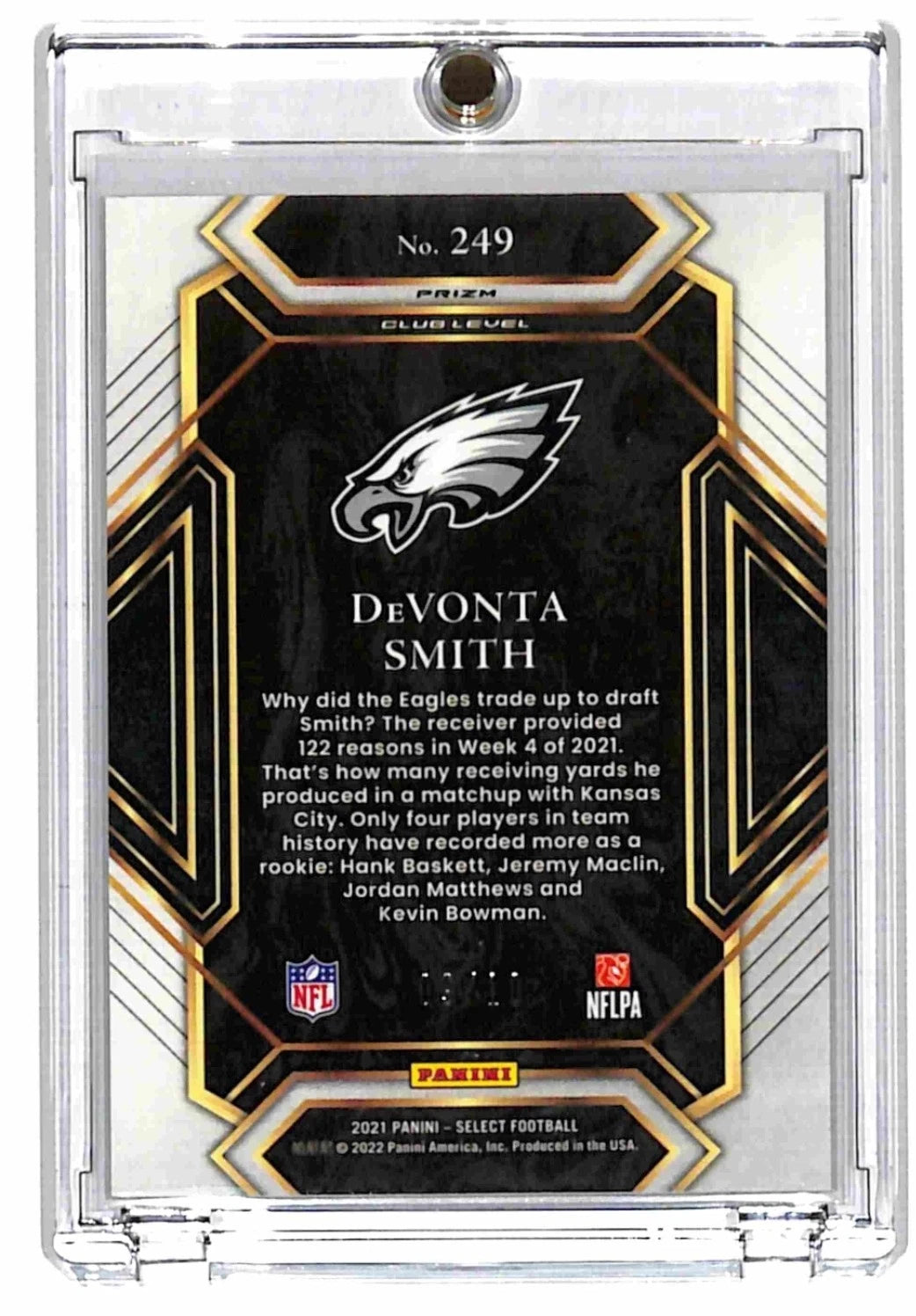 2021 Panini Select DeVonta Smith Club Level Disco Gold /10 - CLEAN 📈